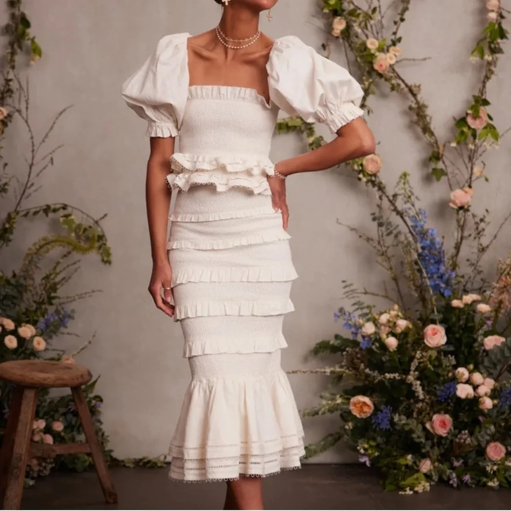 V. Chapman Leilani Top & Linnea Skirt Set size 4 small anthropology BHLDN - Picture 6 of 10